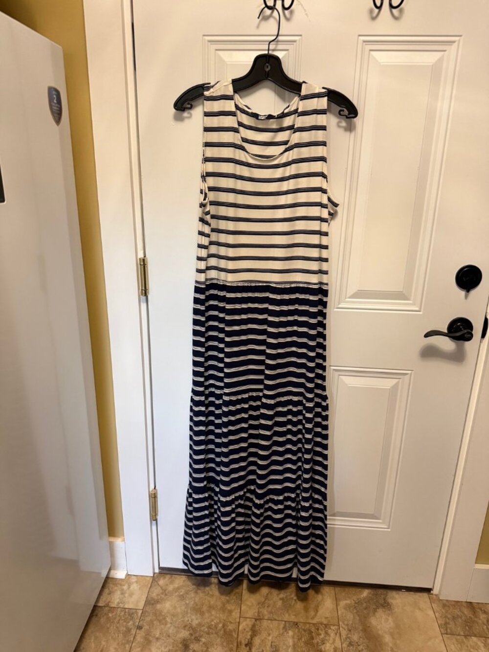 Navy Stripe Maxi Dress